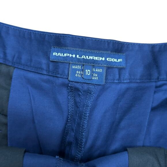 Classic Prep Navy Blue‎ Shorts Ralph Lauren Golf Women’s 10 Quiet Luxury - Picture 7 of 7